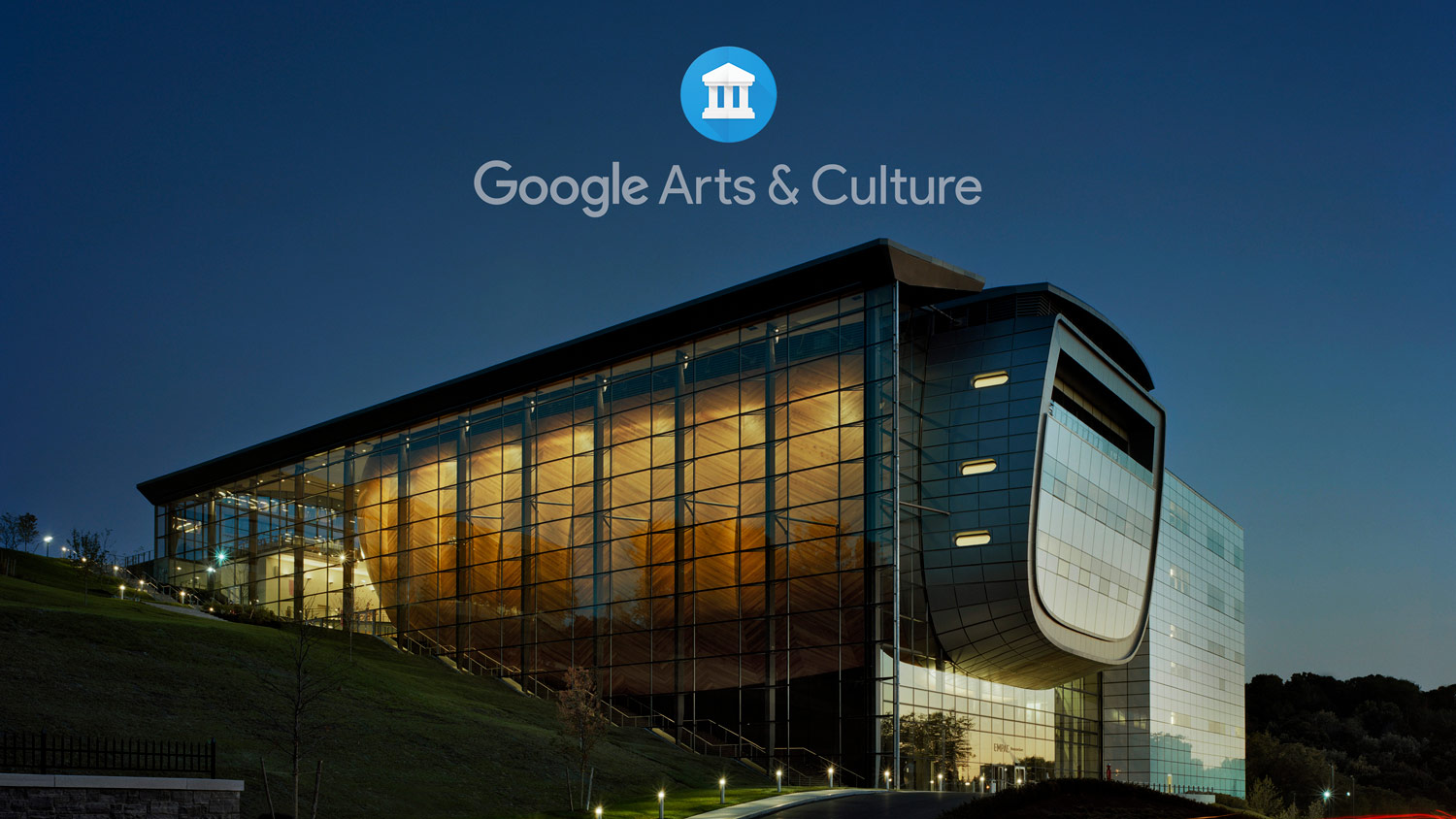EMPAC north facade at night, Google Arts and Culture 