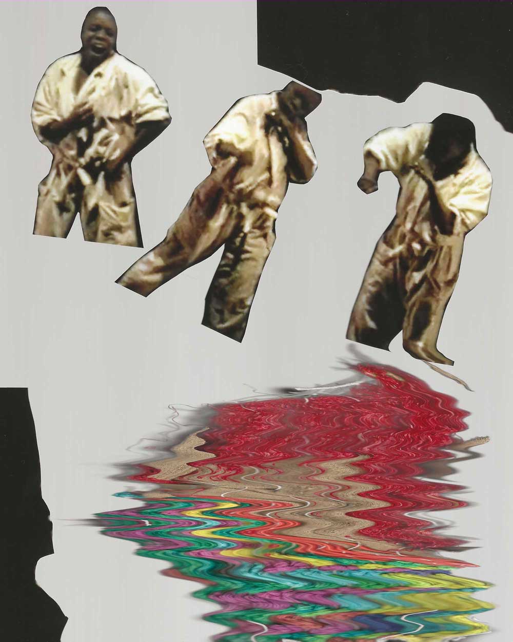 an abstract pastup image