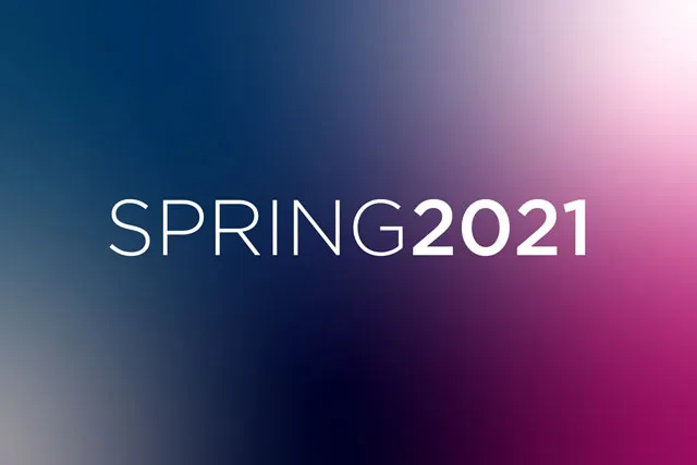 Blue to pink gradient, Spring 2021 