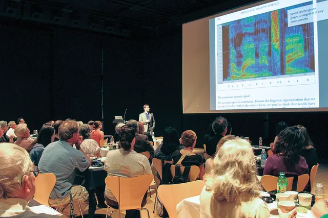 James Elkins giving a lecture