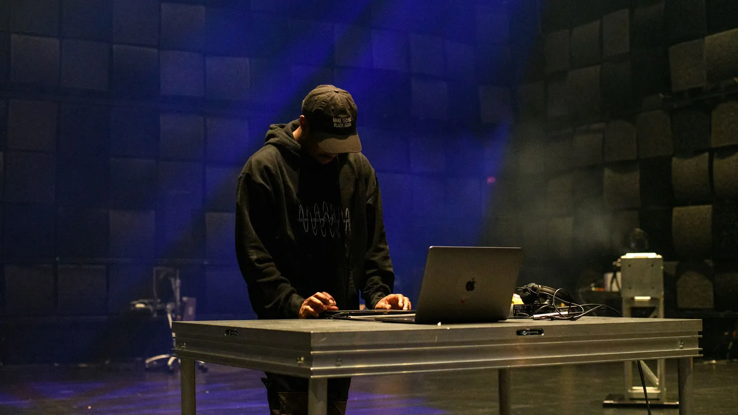 deforrest brown jr. in EMPAC's studio 1